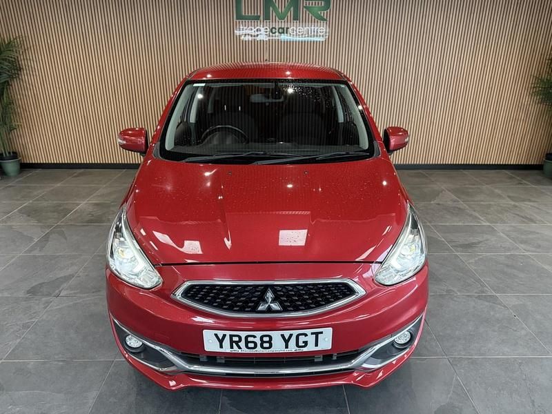 Used Mitsubishi Mirage 2018 Red Hatchback