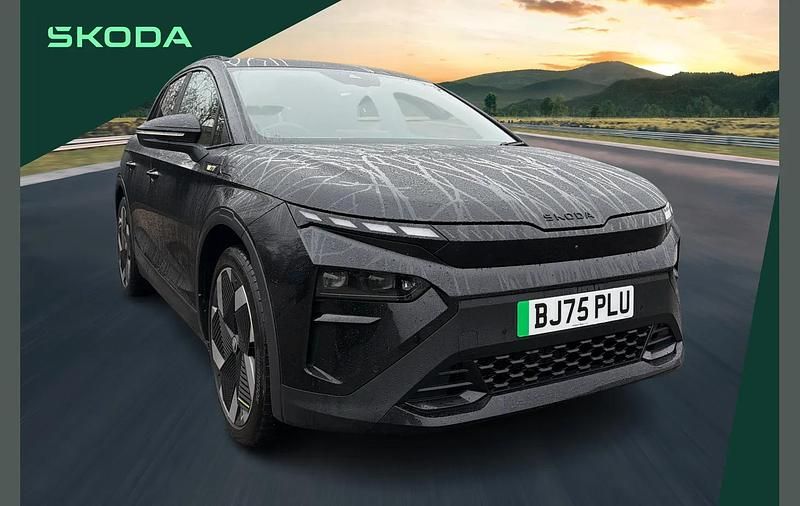 Black Used 2025 Skoda Elroq vRS SUV | £37,100 (A bit pricey) - Image 1/4