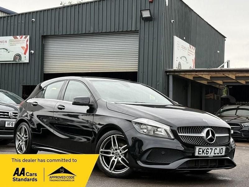 Black Used 2017 Mercedes A180 AMG line Hatchback | £11,490 (Good price) - Image 1/4