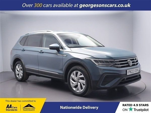 Blue Used 2022 VW Tiguan Allspace S SUV | £19,800 (Fair price) - Image 1/1