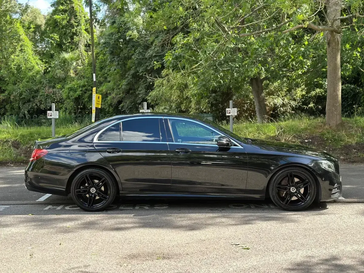 Used Mercedes E220 AMG line 2019 Black Sedan