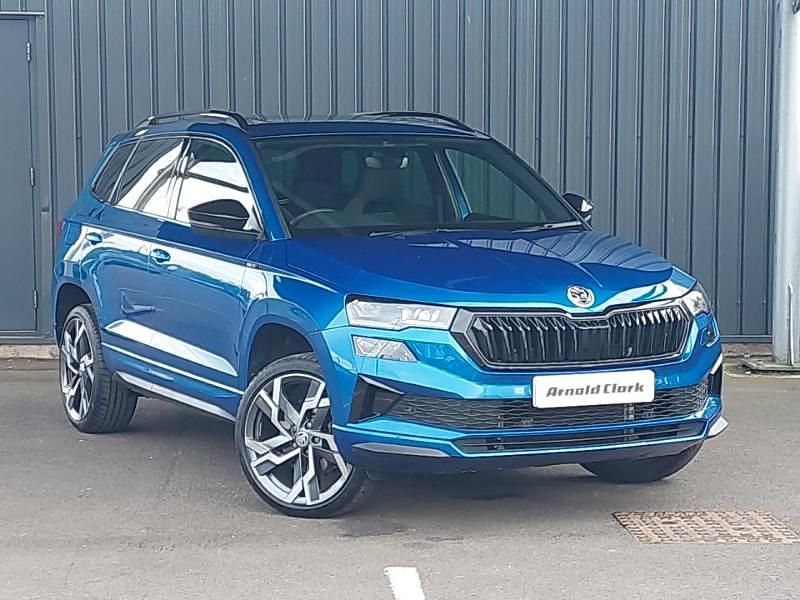 Blue Used 2024 Skoda Karoq SportLine SUV | £26,298 (A bit pricey) - Image 1/4