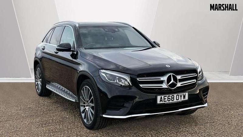 Black Used 2018 Mercedes GLC250 AMG line SUV | £19,196 (Fair price) - Image 1/4