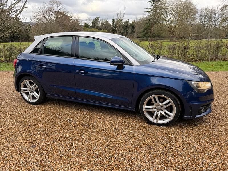 Used Audi A1 Sportback S-Line 105 HP (77 kW) 2014 Blue Hatchback
