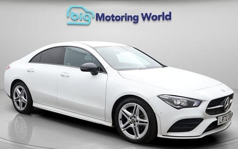 Used Mercedes CLA180 AMG line 136 HP (100 kW) 2022 White Sedan