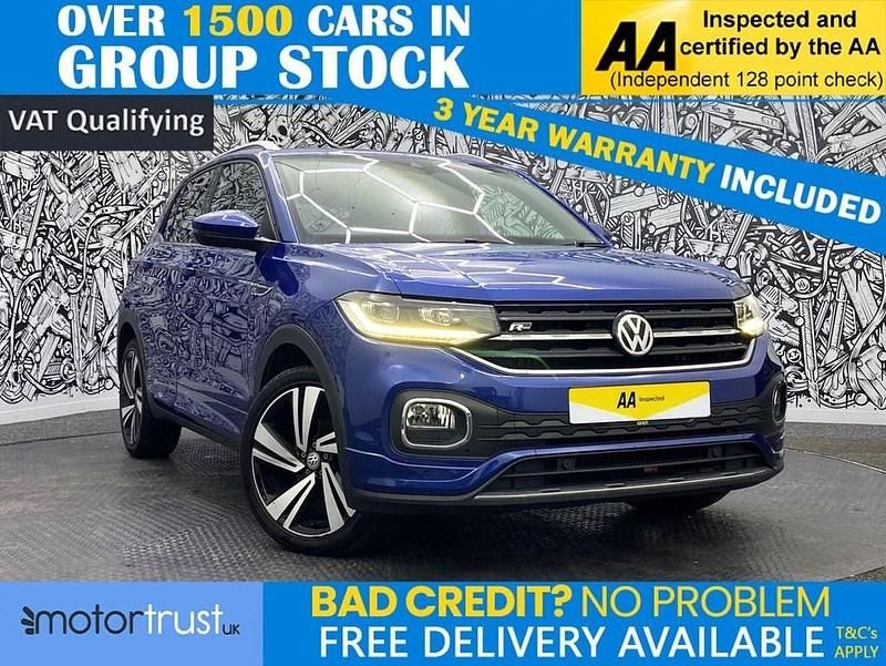 Blue Used 2020 VW T-Cross R-line SUV | £13,895 (Good price) - Image 1/3
