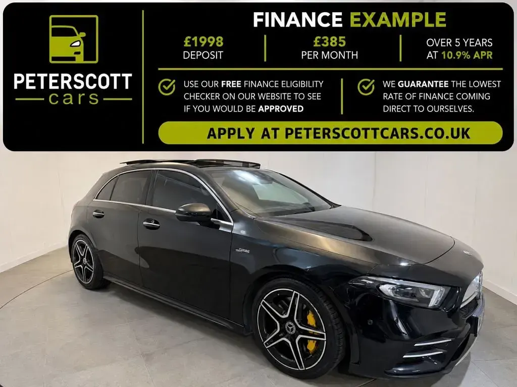 Used Mercedes A35 AMG Premium Plus 306 HP (225 kW) 2019 Black Hatchback