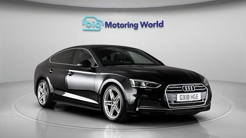 Used Audi A5 Sportback S-Line 190 HP (139 kW) 2018 Black Hatchback