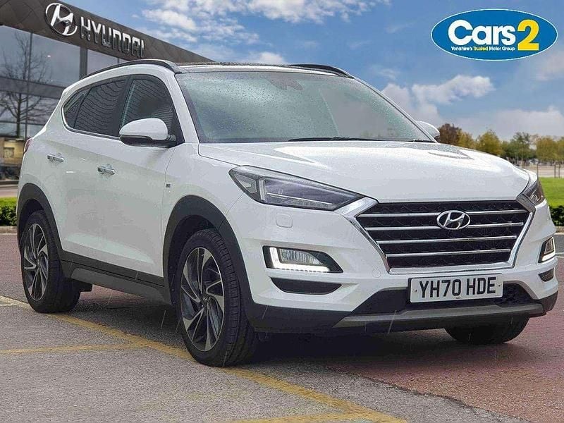 White Used 2020 Hyundai Tucson Premium SUV | £19,490 (Fair price) - Image 1/4