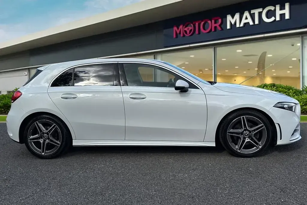Used Mercedes A200 AMG line 2019 White Hatchback