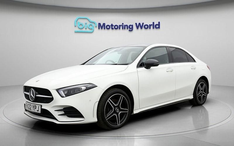 Used Mercedes A250 AMG line 259 HP (190 kW) 2022 White Sedan