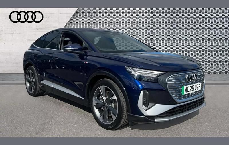 Blue New 2025 Audi Q4 Sportback e-tron S-Line SUV | £37,990 (Fair price) - Image 1/4
