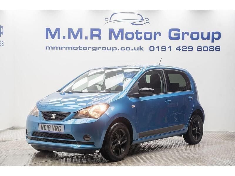 Used Seat Mii Design 75 HP (55 kW) 2018 Blue Hatchback