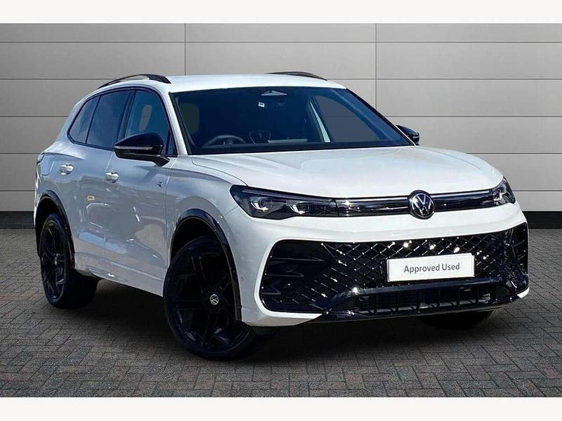 White Used 2025 VW Tiguan R-line SUV | £38,595 (Expensive) - Image 1/3