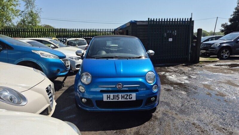 Blue Used 2015 Fiat 500 S Cabriolet | £4,700 (Good price) - Image 1/4