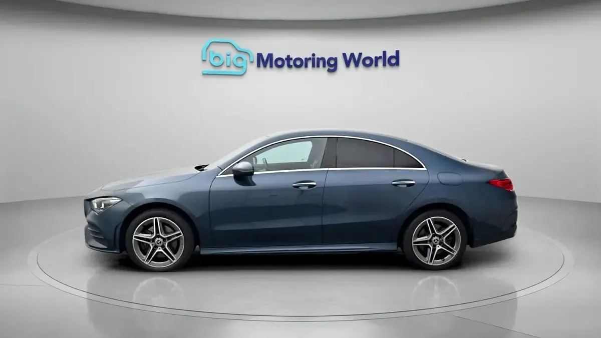 Used Mercedes CLA250e AMG Line Premium 218 HP (160 kW) 2022 Blue Coupe