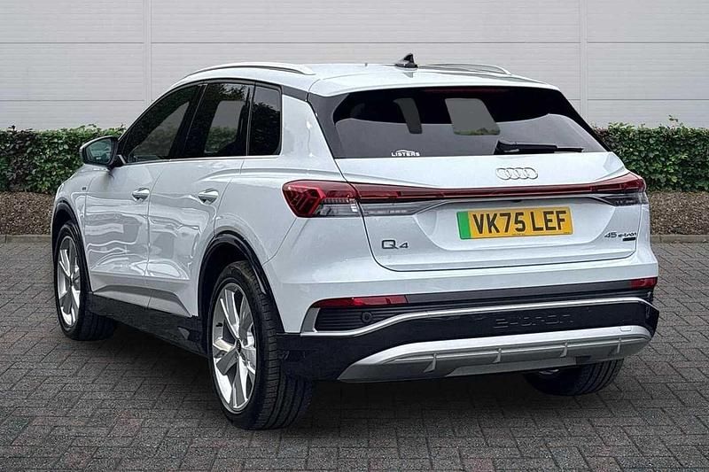 New Audi Q4 e-tron S-Line 210 kW (286 HP) 2025 Glacier white, metallic SUV