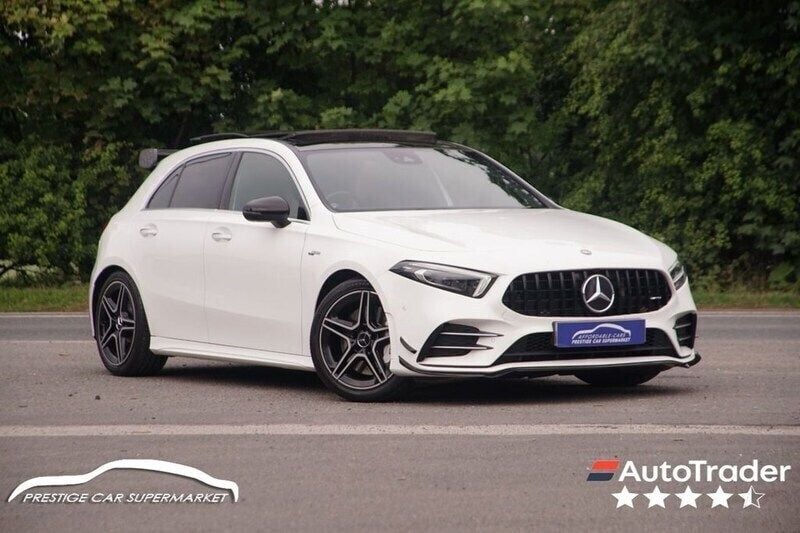 White Used 2019 Mercedes A35 AMG Premium Plus Hatchback | £23,399 (Good price) - Image 1/4