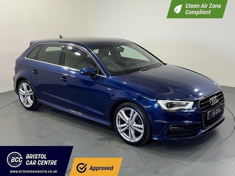 Used Audi A3 S-Line 2014 Blue Hatchback