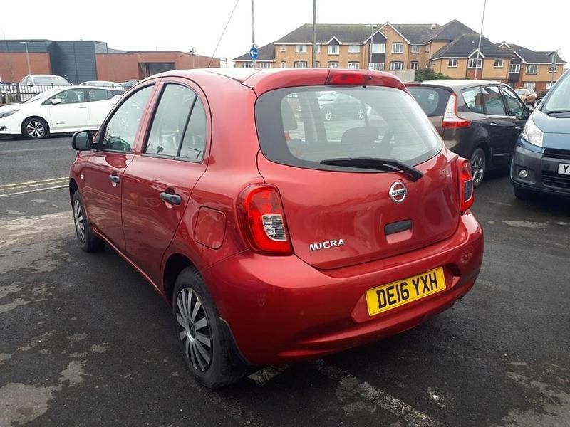 Used Nissan Micra Visia 79 HP (58 kW) 2016 Red Hatchback