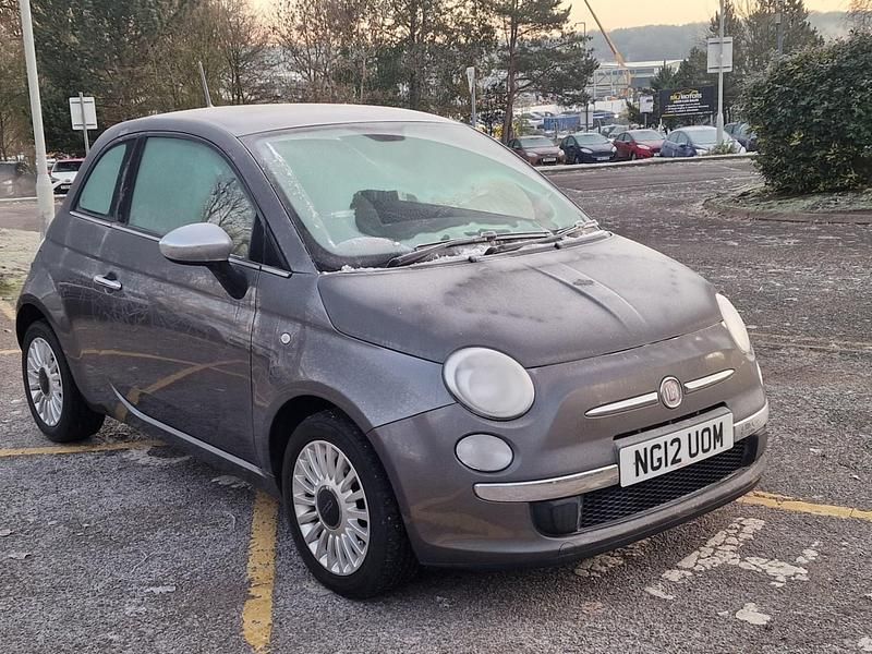 Grey Used 2012 Fiat 500 Lounge Hatchback | £3,500 (Good price) - Image 1/4