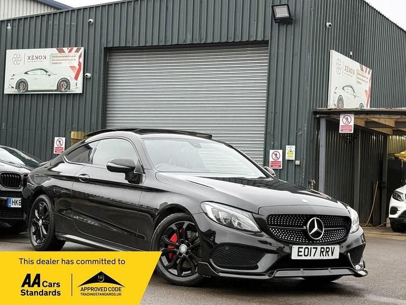 Used Mercedes C220 AMG Line Premium 170 HP (125 kW) 2017 Black Coupe