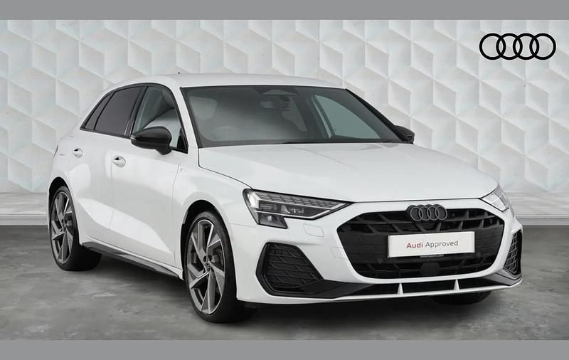 Used Audi A3 Black Edition 150 HP (110 kW) 2025 White Hatchback