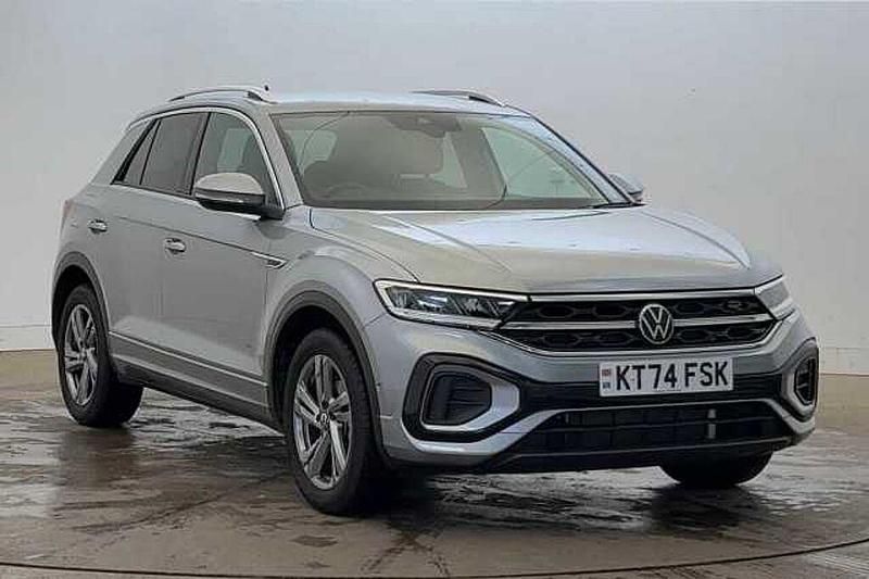 Silver Used 2025 VW T-Roc R-line SUV | £28,393 (Fair price) - Image 1/4