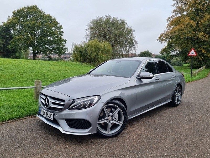 Used Mercedes C220 AMG line 168 HP (123 kW) 2014 Silver Sedan