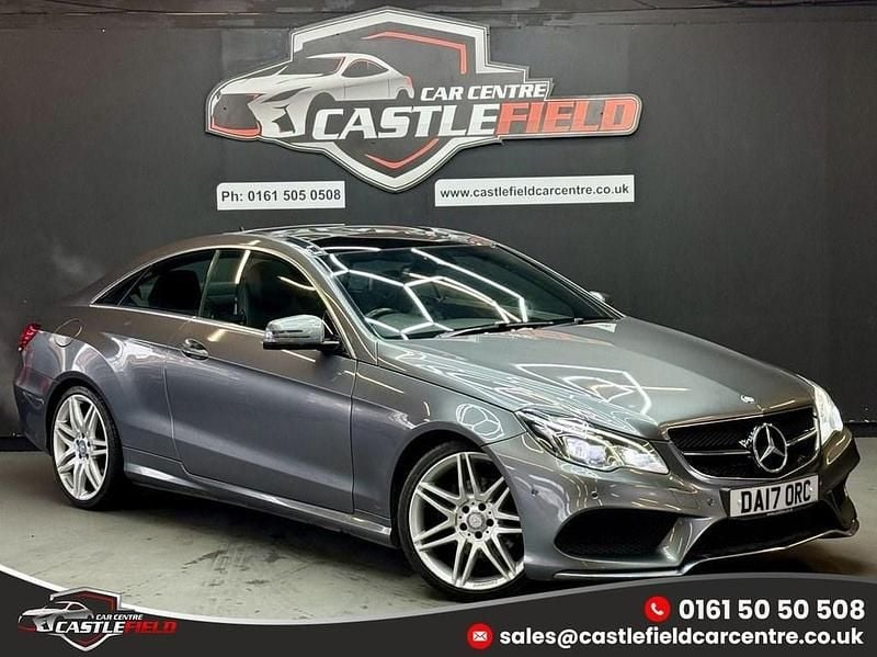 Begagnad Mercedes E220 AMG line 177 HK (130 kW) 2017 Grå Sportkupé