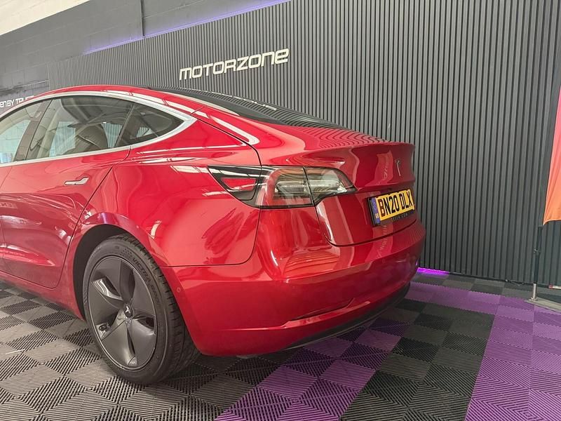 Used Tesla Model 3 Long Range AWD 254 kW (346 HP) 2020 Red Sedan