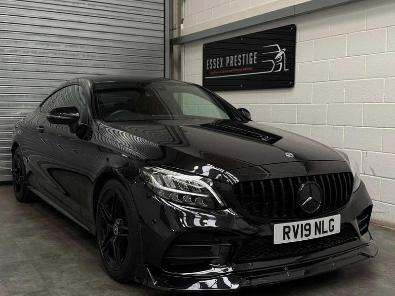 Black Used 2019 Mercedes C200 AMG line Coupe | £16,489 (Fair price) - Image 1/4