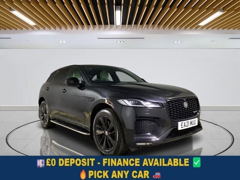 Black Used 2021 Jaguar F-Pace R-Dynamic SUV | £23,549 (Good price) - Image 1/3