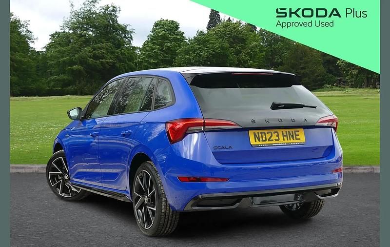 Used Skoda Scala Monte Carlo 147 HP (108 kW) 2023 Blue Hatchback