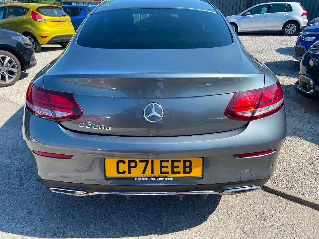 Used Mercedes C220 AMG line 194 HP (142 kW) 2022 Grey Coupe