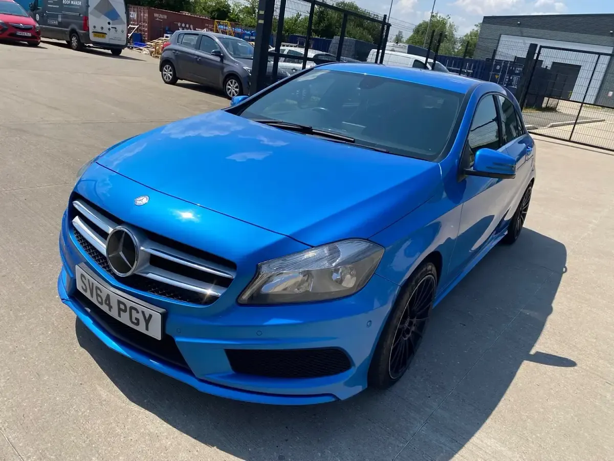 Used Mercedes A220 AMG 170 HP (125 kW) 2014 Blue Hatchback