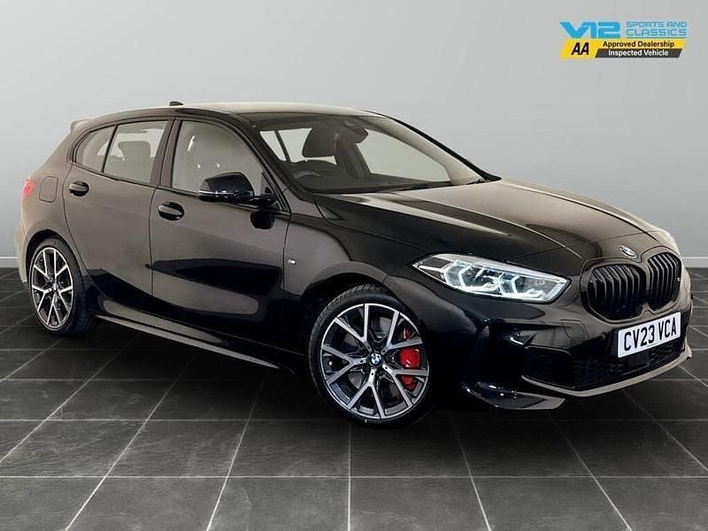 Black Used 2023 BMW 128 Shadowline Hatchback | £23,495 (Good price) - Image 1/2