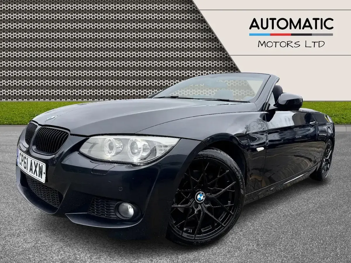Begagnad BMW 320 Cabriolet Sport Line 2011 Svart Cab