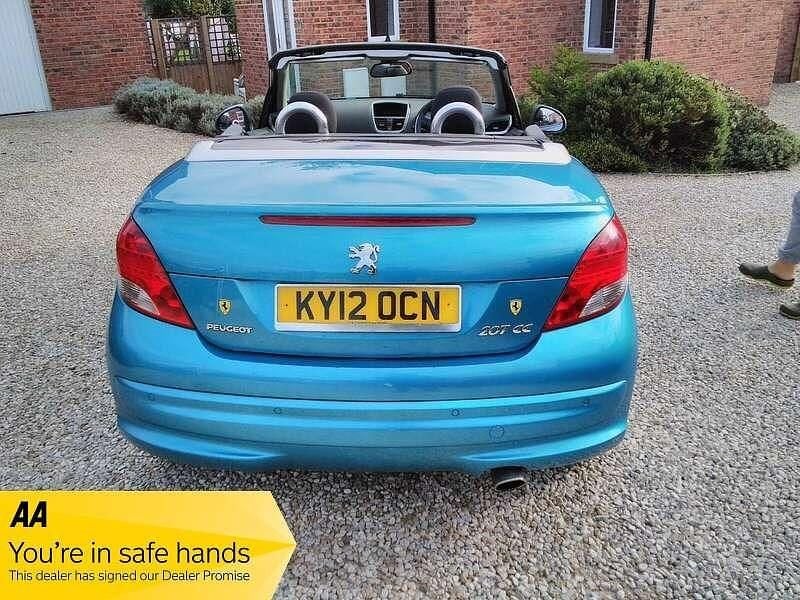 Used Peugeot 207 CC GT 113 HP (83 kW) 2012 Blue Cabriolet
