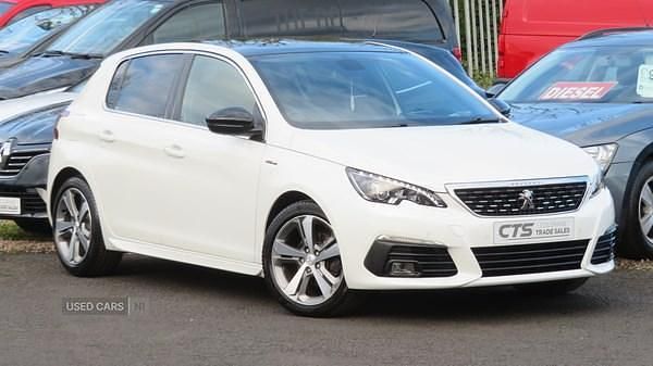 Used Peugeot 308 GT-line 130 HP (95 kW) 2020 White Hatchback