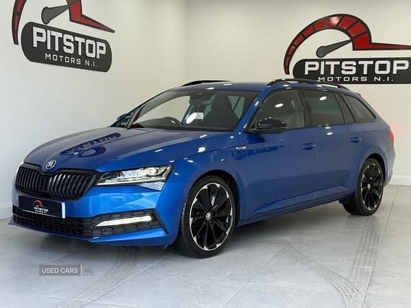 Blue Used 2020 Skoda Superb SportlinePlus Estate | £17,490 (Fair price) - Image 1/4