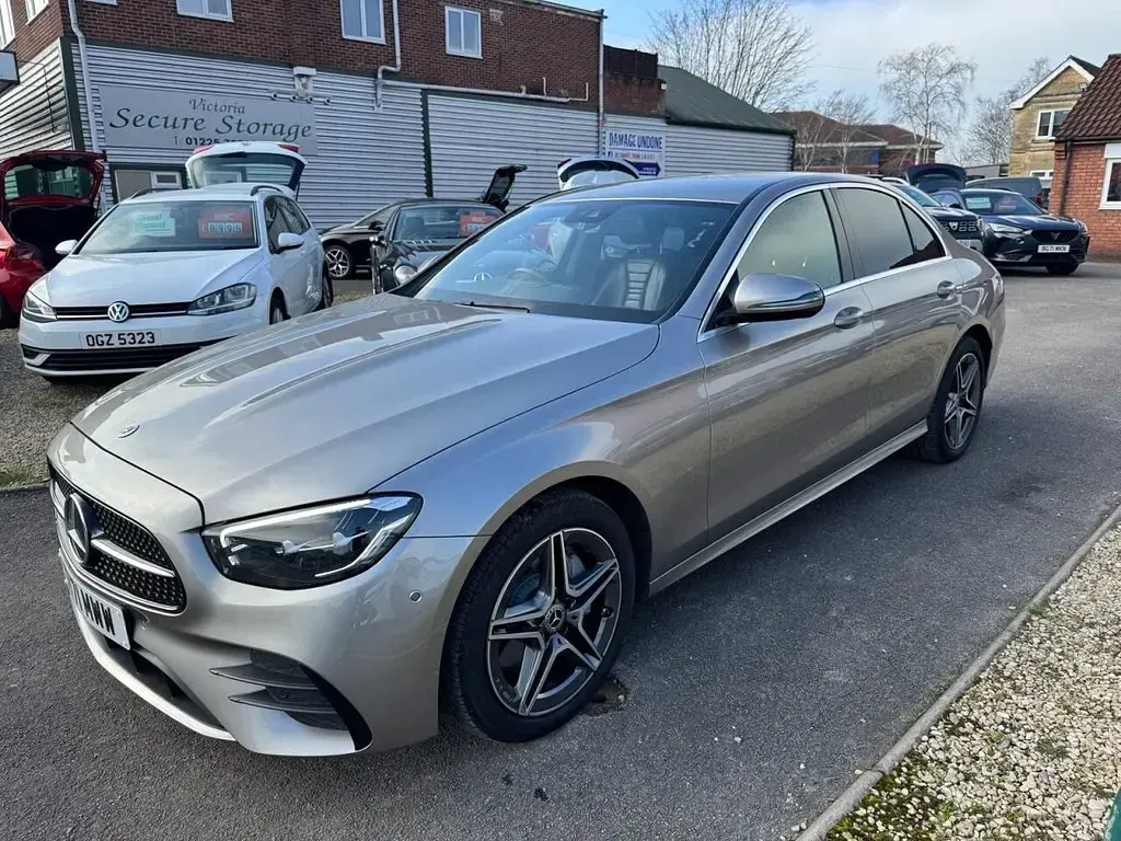 Used Mercedes E300 AMG line 2021 Silver Sedan