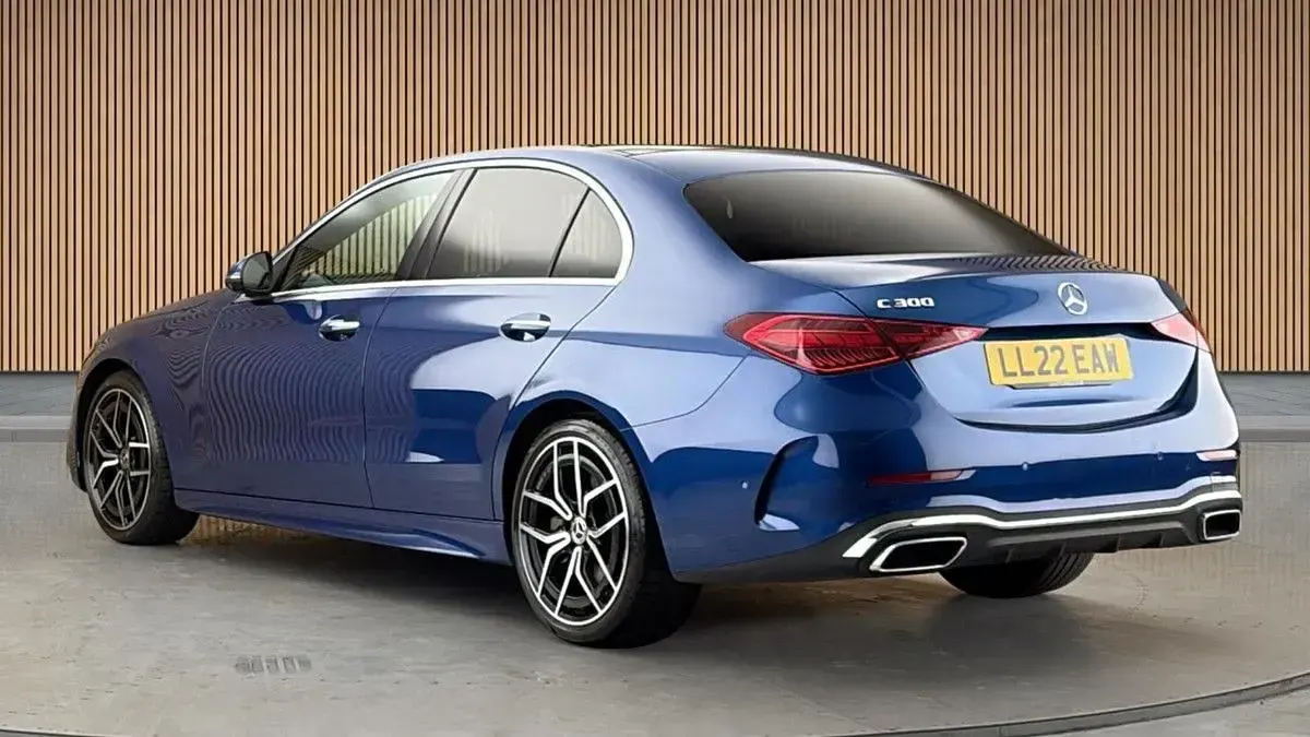 Used Mercedes C300e AMG line 2022 Spectral blue Sedan