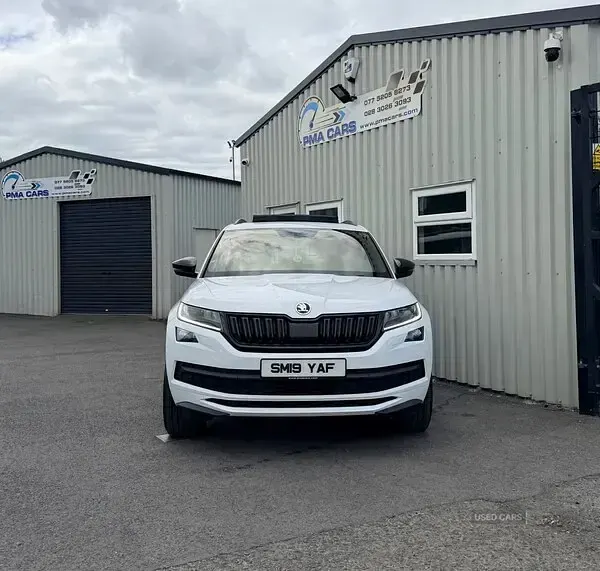 Used Skoda Kodiaq SportLine 150 HP (110 kW) 2019 White SUV