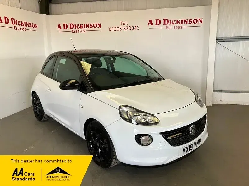 Used Vauxhall Adam 70 HP (51 kW) 2019 White Hatchback