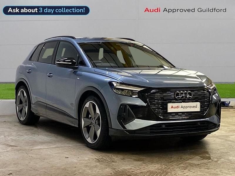 Blue Used 2024 Audi Q4 e-tron Black Edition SUV | £35,152 (Good price) - Image 1/4