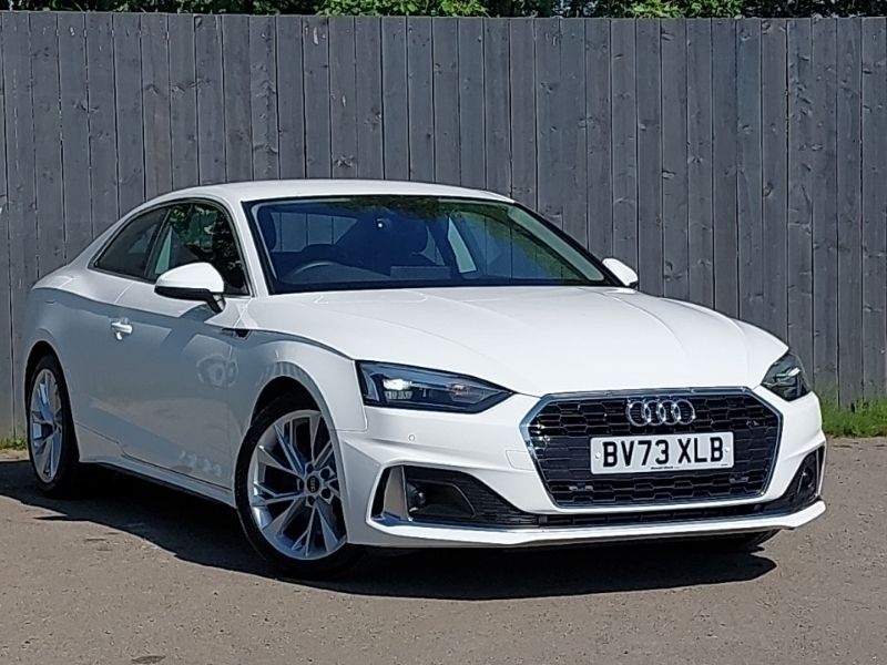 White Used 2023 Audi A5 Sport Coupe | £25,998 (Good price) - Image 1/4