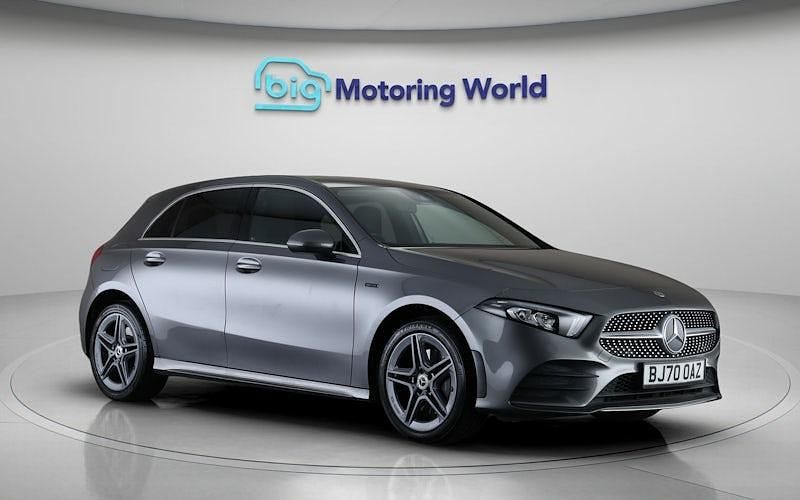 Used Mercedes A250 AMG line 259 HP (190 kW) 2020 Grey Hatchback