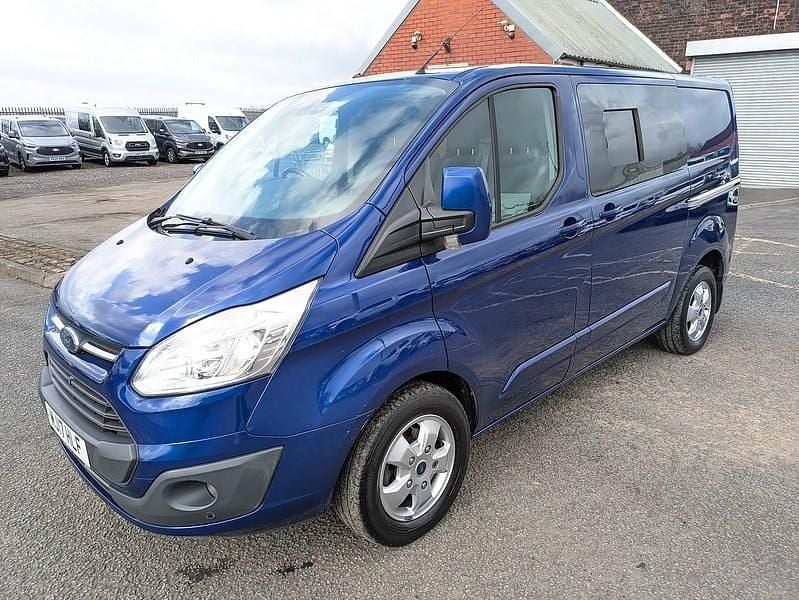 Used Ford Transit Custom Limited 130 HP (95 kW) 2017 Blue Van