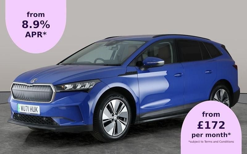 Blue Used 2021 Skoda Enyaq iV ecoSuite SUV | £12,691 (Fair price) - Image 1/2